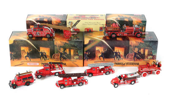 8 x Feuerwehr-Modelle Matchbox, Models Yesteryear,… - Foto 1