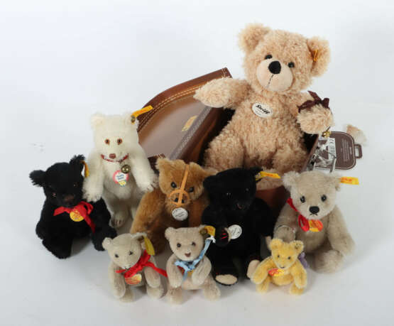 9 Teddy Bären Steiff, Replicas, 1 x org. Teddy, ge… - photo 2