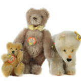 3 Bären Steiff, 2 x original Teddy, 1 x blond gegl… - photo 1