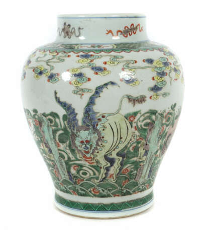 Famille verte Vase China, Kangxi-Zeit, Porzellan, … - Foto 1