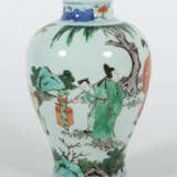 Wucai-Porzellanvase mit Famille verte-Dekor China,… - фото 2