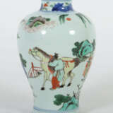 Wucai-Porzellanvase mit Famille verte-Dekor China,… - фото 3