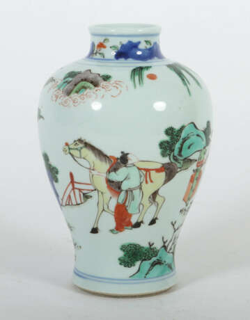 Wucai-Porzellanvase mit Famille verte-Dekor China,… - фото 3