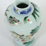 Wucai-Porzellanvase mit Famille verte-Dekor China,… - фото 4