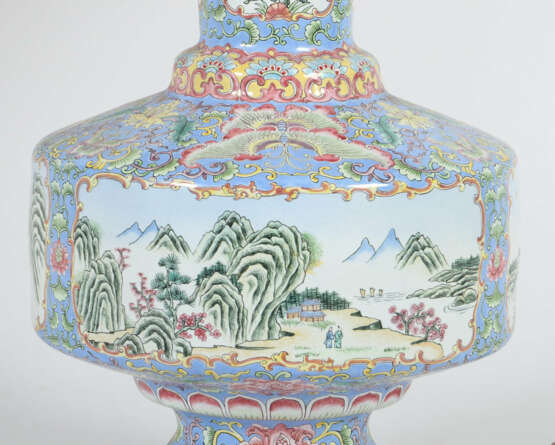 Cloisonné-Vasenpaar als Tischleuchten China, 20. J… - фото 2