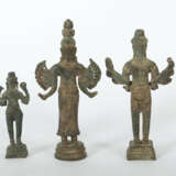 Drei stehende Khmer-Buddhafiguren Kambodscha, 20. … - photo 2