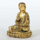 Mongolischer Buddha 19./20. Jh., Bronze, feuerverg… - photo 2