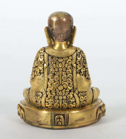 Mongolischer Buddha 19./20. Jh., Bronze, feuerverg… - photo 3