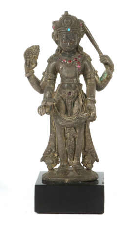 Vishnu Indien/Nepal, 19./20. Jh., Bronze, wenige R… - фото 1