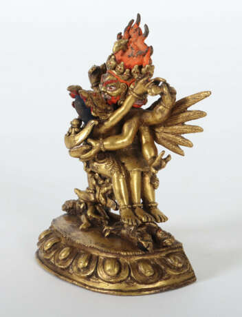 Yamantaka und Vajravetali Tibet, wohl 19. Jh., Bro… - фото 2