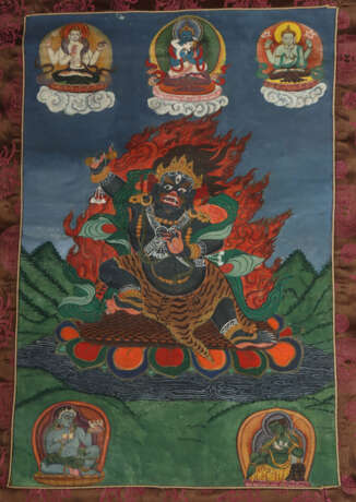 Thangka des Vajrapani Nepal/Tibet, 1. Hälfte 20. J… - фото 1