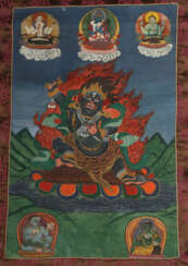 Thangka des Vajrapani Nepal/Tibet, 1. Hälfte 20. J…