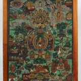 Thangka 20. Jh., tibetische Schule, Darstellung mi… - Foto 2