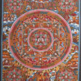 Mandala Thangka Nepal, 2. Hälfte 20. Jh., Gouache … - photo 1