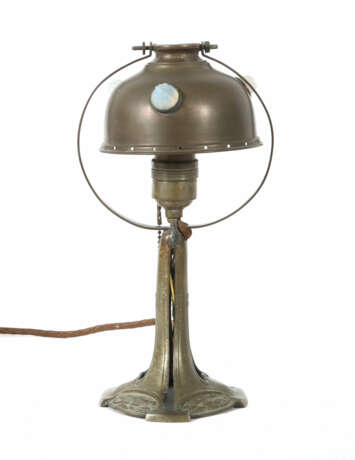 Jugendstil-Tischlampe Frankreich, um 1910, Metall … - Foto 1