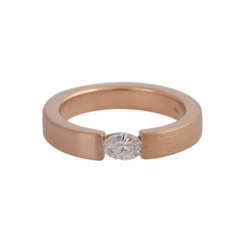 Ring mit Navette-Diamant ca. 0,25 ct,
