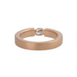 Ring mit Navette-Diamant ca. 0,25 ct, - Foto 4