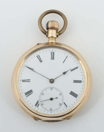 Herrentaschenuhr um 1900, Gelbgold 585, ca. 84,80 … - photo 1