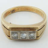 Ring mit Diamanten 1960er Jahre, Gelbgold 585, ca.… - photo 2