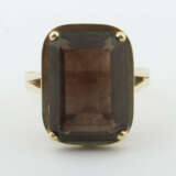 Ring mit Rauchquarz 1960er Jahre, Gelbgold 585, ca… - photo 1