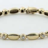 Armband mit Diamanten modern, Gelbgold 585, ca. 17… - photo 1