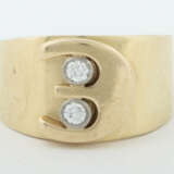 Ring mit Diamanten modern, Gelbgold 585, ca. 9,51 … - Foto 1