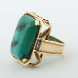 Ring mit Farbstein modern, Gelbgold 585, ca. 8,93 … - photo 2