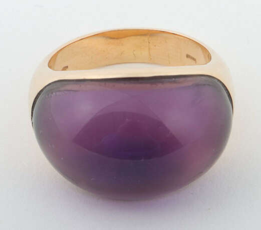 Ring mit Amethyst modern, Gelbgold 750, ca. 15,77 … - фото 2