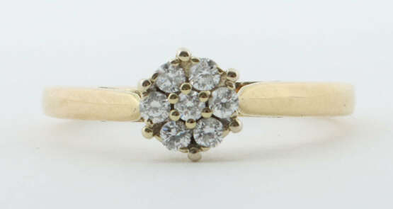 Ring mit Diamanten modern, Gelbgold 750, ca. 3,36 … - Foto 1