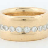 Ring mit Diamanten modern, Gelbgold 750/Platin 950… - Foto 1