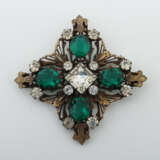 Modeschmuck-Brosche Joseff, um 1930, Metall/Farbst… - photo 1