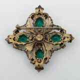 Modeschmuck-Brosche Joseff, um 1930, Metall/Farbst… - photo 2