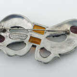 Modeschmuck-Brosche Eisenberg, um 1930, Metall/Far… - фото 2