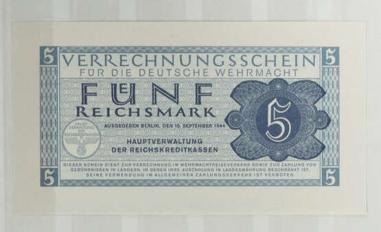 Album mit 5 Mark-Banknoten 10 Stk., Deutsches Reic… - photo 4