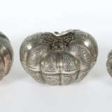 3 variierende Deckeldosen China, Silber, ca. 300 g… - photo 2