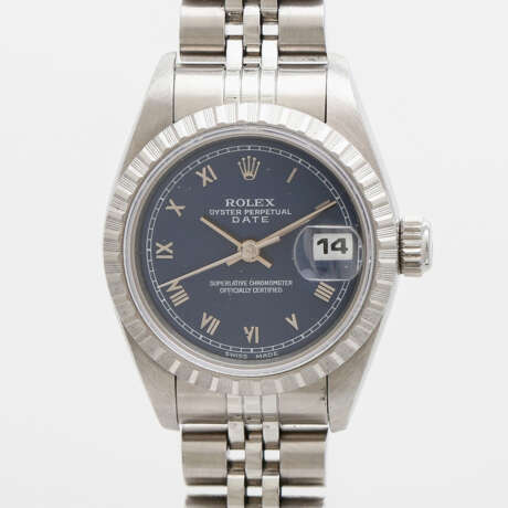 ROLEX Oyster Perpetual Date Damenuhr, Ref. 69240, Baujahr ca. 1996/1997. Edelstahl. - фото 1