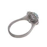 Ring mit 1 feinen Aquamarin, rund facettiert, ca. 1,7 ct - Foto 3