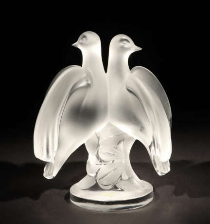 Taubenpaar ''Ariane'' Glasmanufaktur René Lalique,… - photo 1