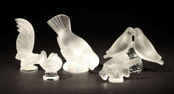 5 Tierfiguren 2x Lalique, Frankreich, 1x Toso Cesa… - Foto 1