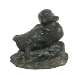 Bildhauer des 20. Jh. ''Ente'', Bronze patiniert, …