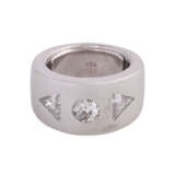 Ring mit 3 Diamanten, zusammen ca. 1,5 ct, - Foto 1