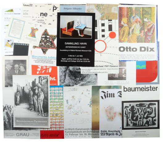 Grafiker des 20. Jh. Konvolut Ausstellungsplakate,… - photo 1