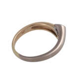 Ring mit 2 Brillanten, zusammen ca. 0,2 ct, WEISS-LGW (H-J)/SI-P1, - фото 3