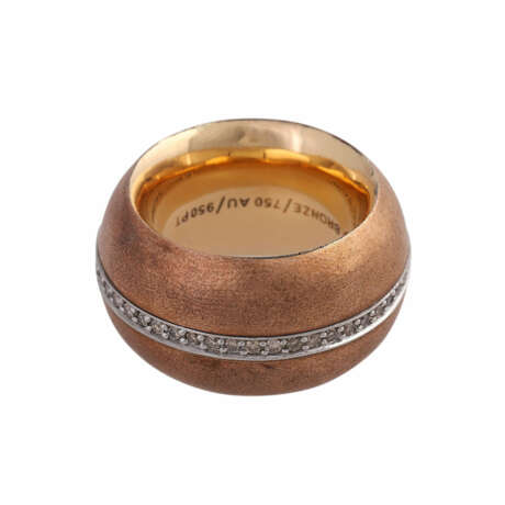 ISABELLE FA Bronze Ring mit braunem Brillantkranz - фото 2