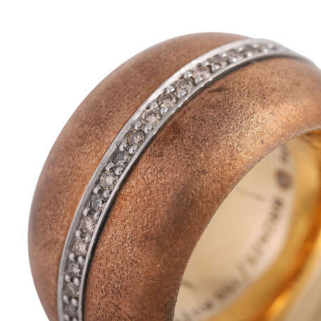 ISABELLE FA Bronze Ring mit braunem Brillantkranz - photo 4
