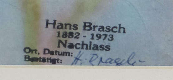 Brasch, Hans Karlsruhe 1882 - 1973 Murrhardt, deut… - photo 4