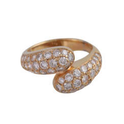 Ring besetzt mit Brillanten, zusammen ca. 0,8 ct,