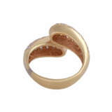 Ring besetzt mit Brillanten, zusammen ca. 0,8 ct, - фото 4