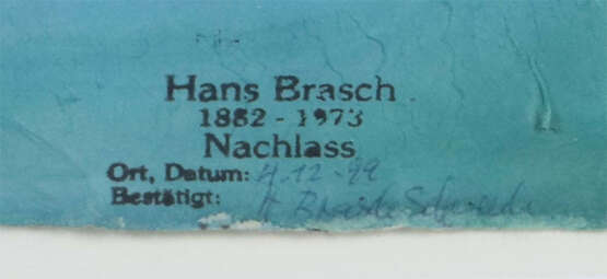 Brasch, Hans Karlsruhe 1882 - 1973 Murrhardt, deut… - photo 3