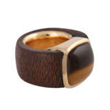 Ring aus Holz mit Tigerauge - Foto 2